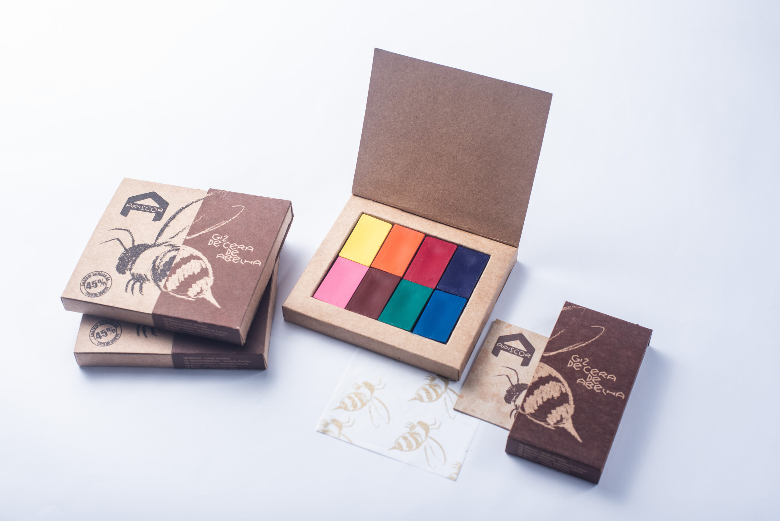 Bloques de cera de abejas Apiscor 8 unidades - colores  surtidas - Imagen 4