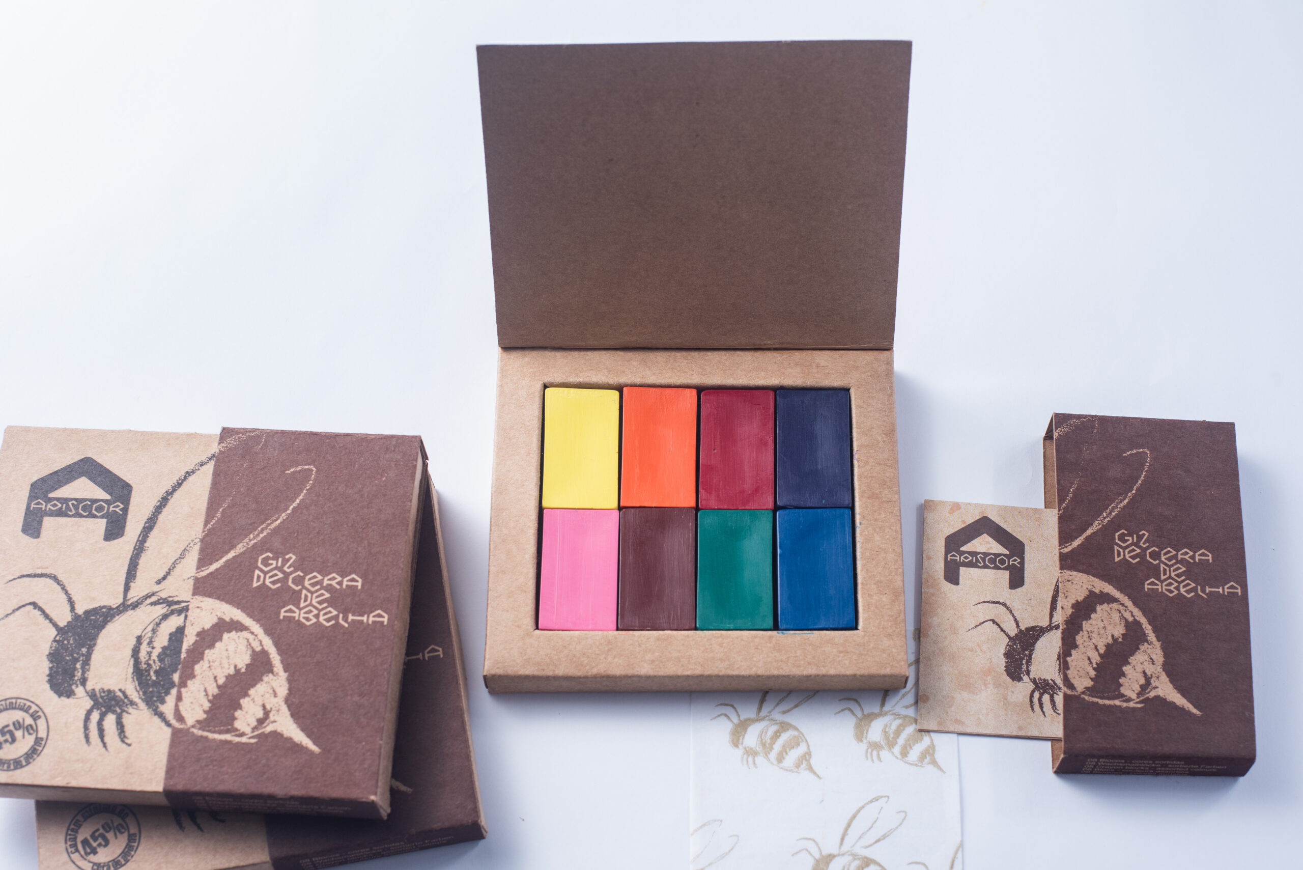 Bloques de cera de abejas Apiscor 8 unidades - colores  surtidas