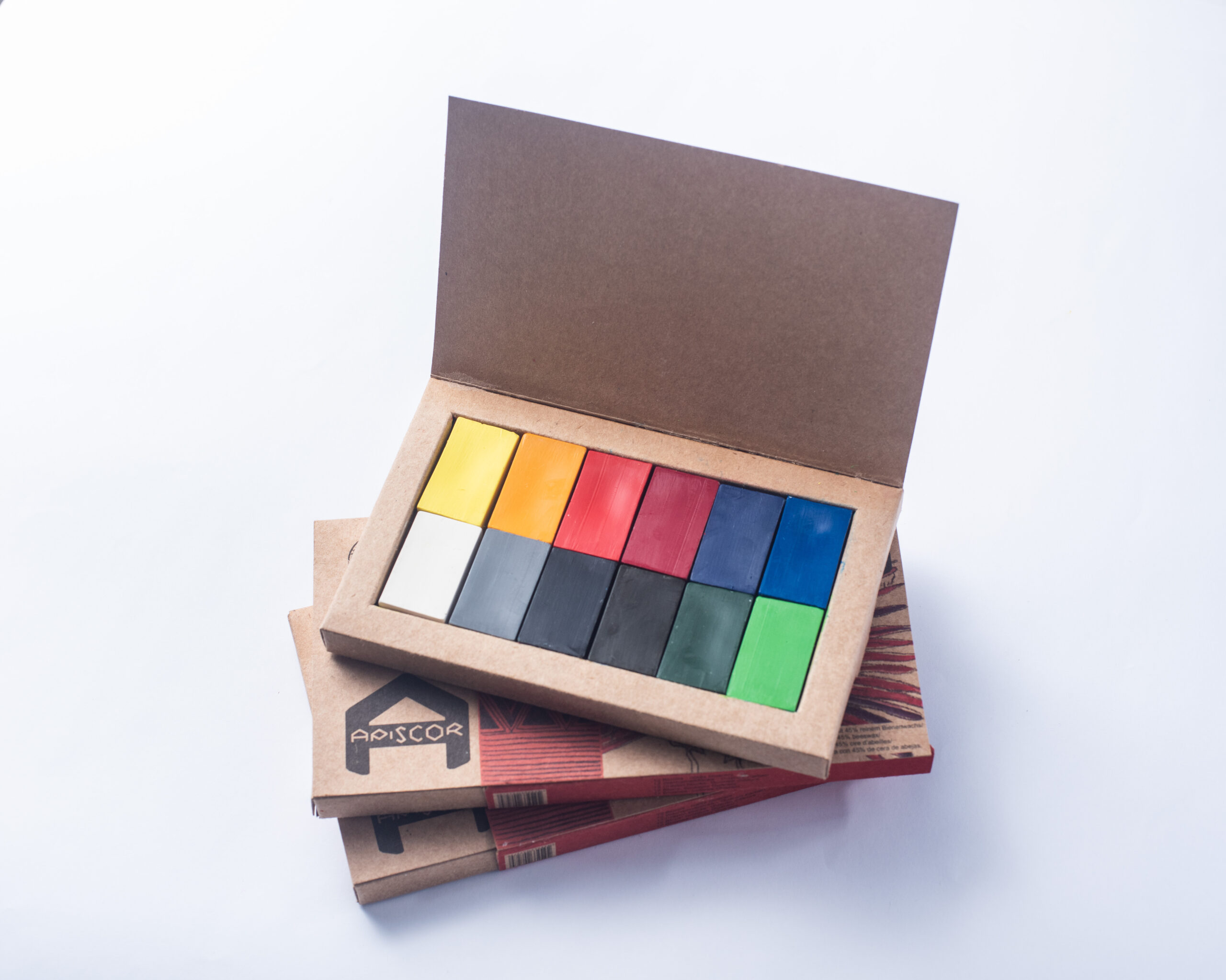 Bloques de cera de abejas Apiscor 12 unidades - colores surtidas