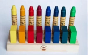 Porta Bloques y Bastones de Cera de abeja - lleno