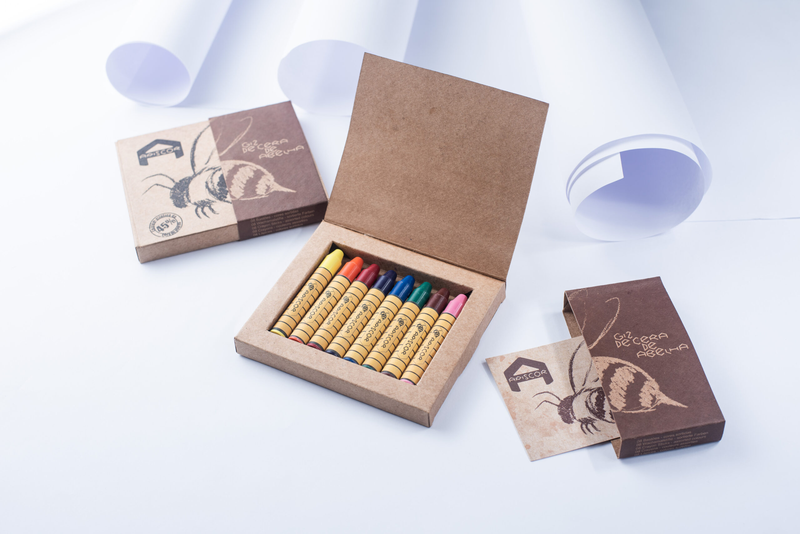 Bastón de cera de abejas Apiscor 8 unidades - colores surtidas - Imagen 8