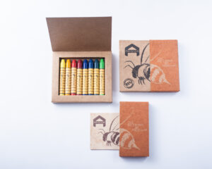 Bastón de cera de abejas Apiscor 8 unidades - colores básicas