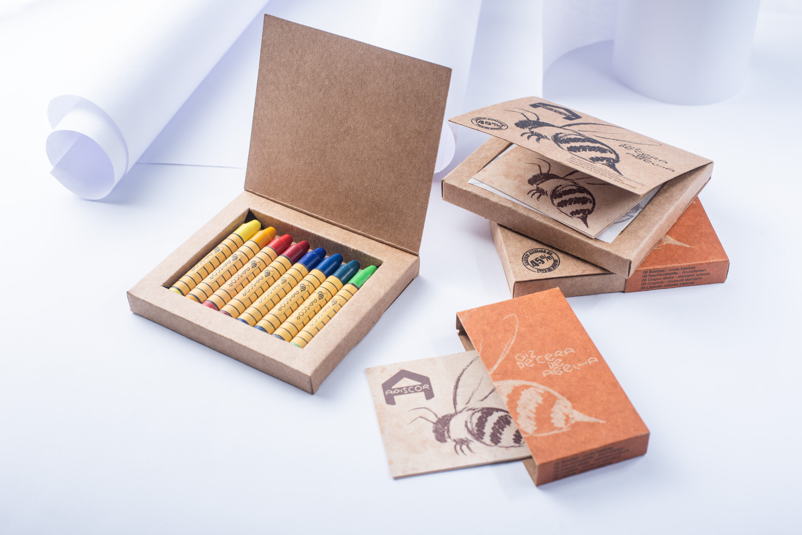 Bastón de cera de abejas Apiscor 8 unidades - colores básicas - Imagen 8