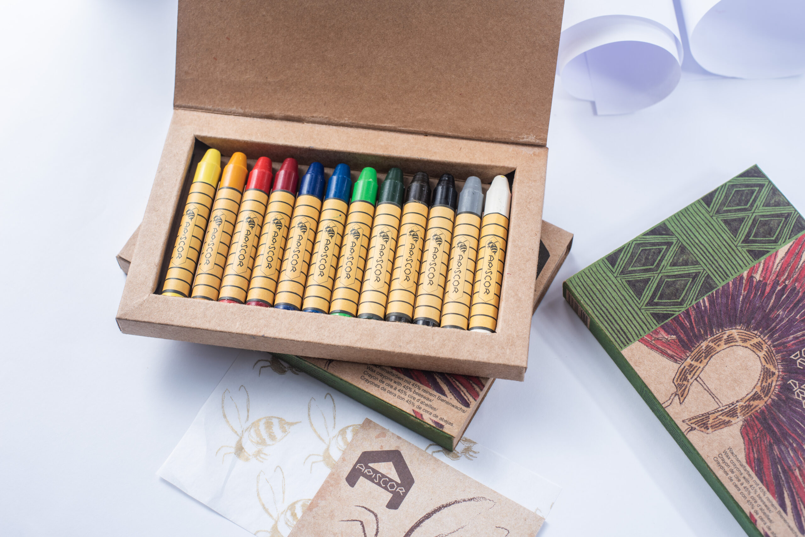 Bastón de cera de abejas Apiscor 12 unidades - colores surtidas - Imagen 2