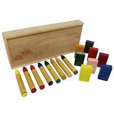 Bastón y Bloques de Cera de Abeja en Caja de Bambú 8 x 8 - colores surtidas - Imagen 6