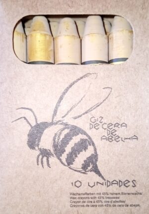 Bastón de cera de abejas Apiscor 10 unidades - color oro