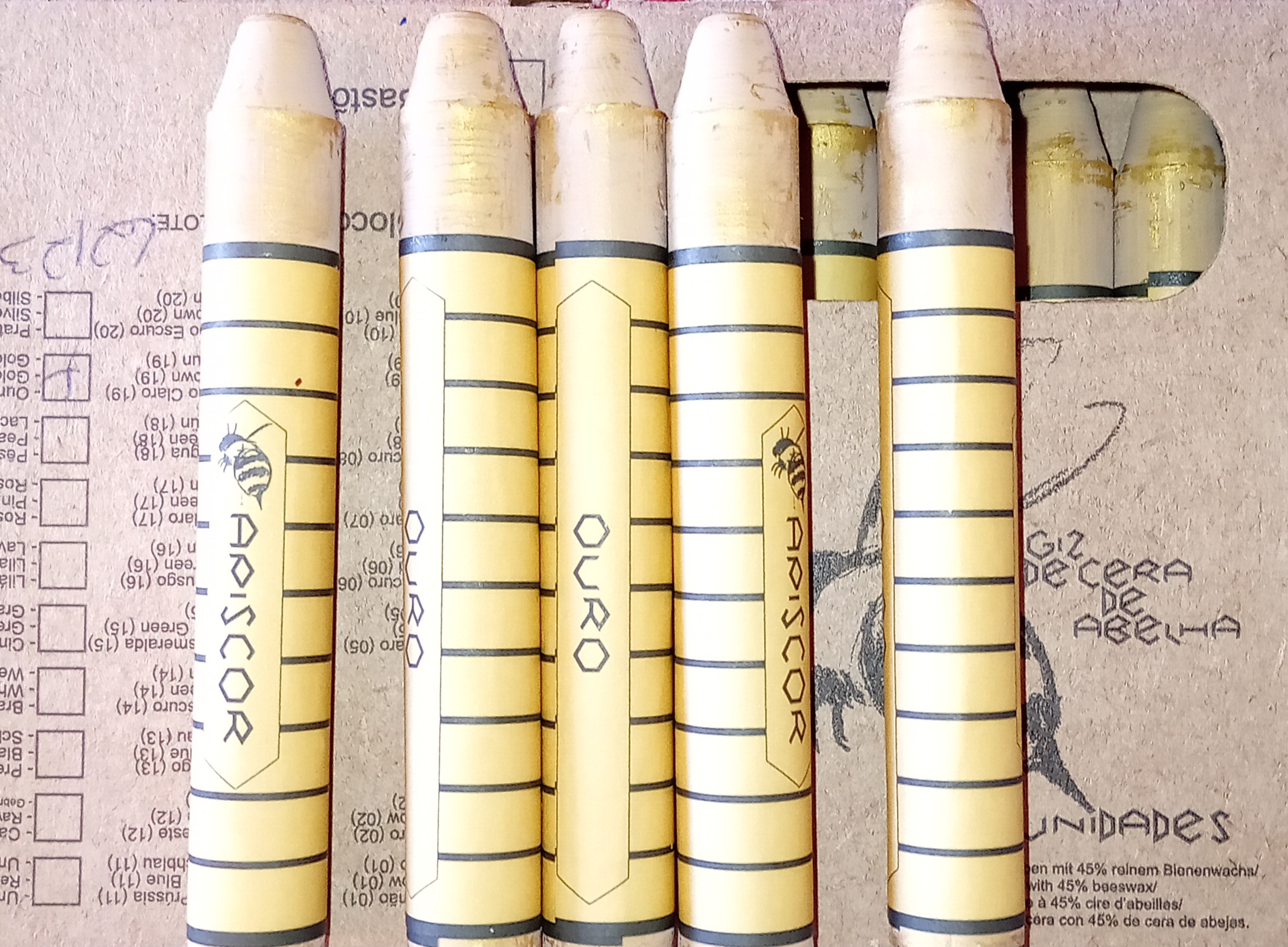 Bastón de cera de abejas Apiscor 10 unidades - color oro - Imagen 7