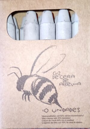 Bastón de cera de abejas Apiscor 10 unidades - color plata